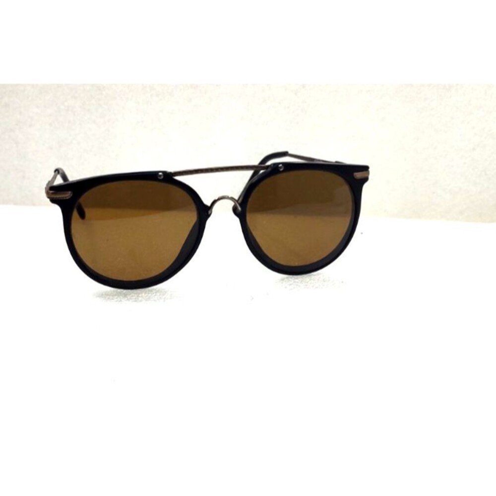 FOSSIL Jetstream CS1002BLK Women SUNGLASSES UV 54-19-145 Double Brow Cat Eye